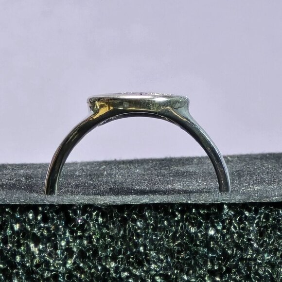 Vintage-Inspired Oval Ring‎ With Engraved Orchid Design Size 9 (NWOT) - Picture 4 of 6